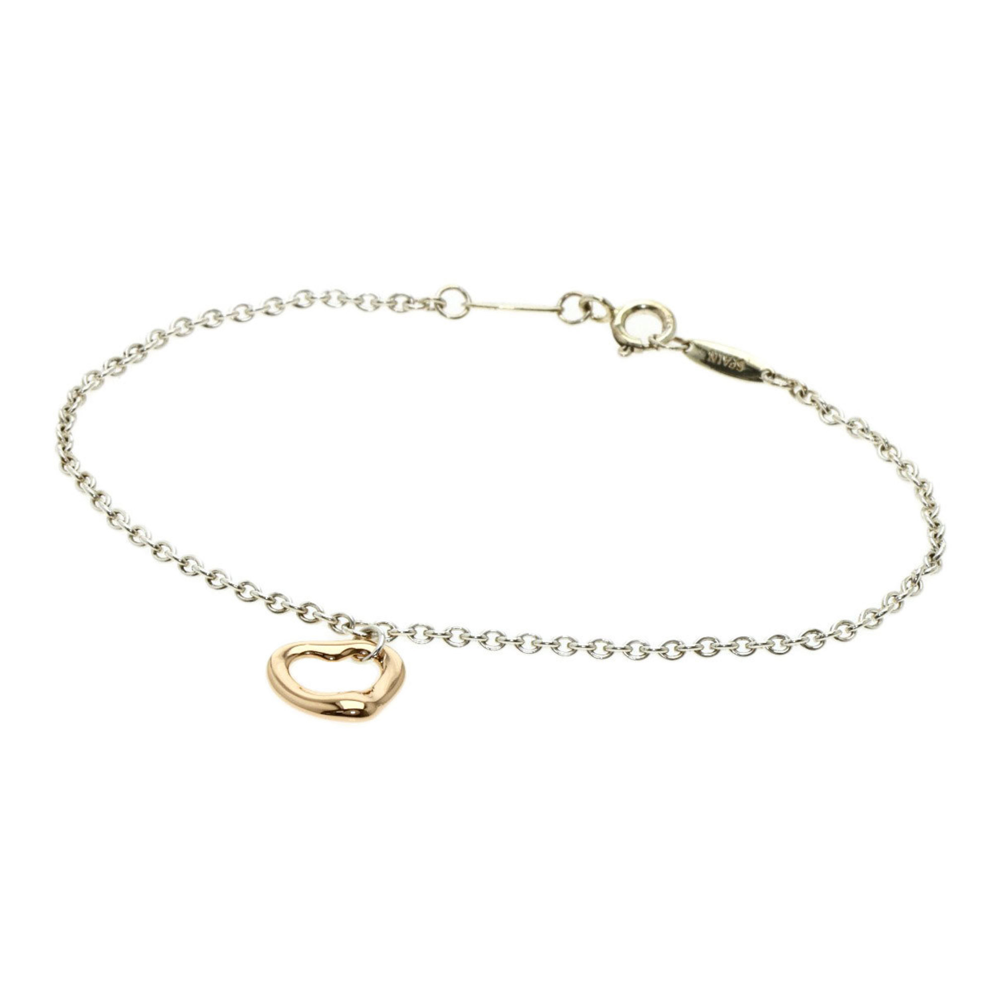 Tiffany Mini Open Heart Bracelet Silver/K18pg Ladies &Co.